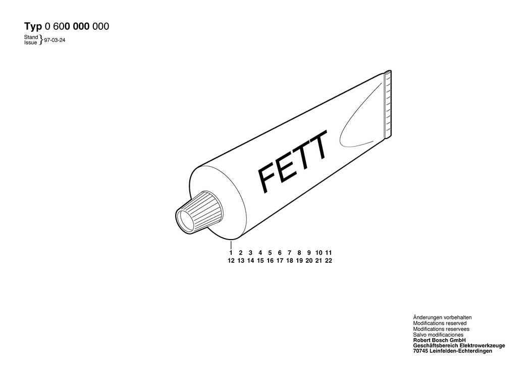 Bosch ---- / 0600000000 / --- Spare Parts