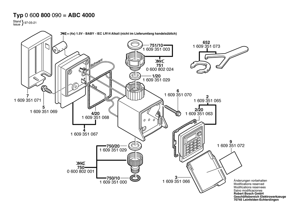 Bosch ABC 4000 / 0600800090 / --- Spare Parts