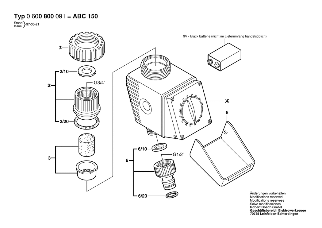 Bosch ABC 150 / 0600800091 / --- Spare Parts