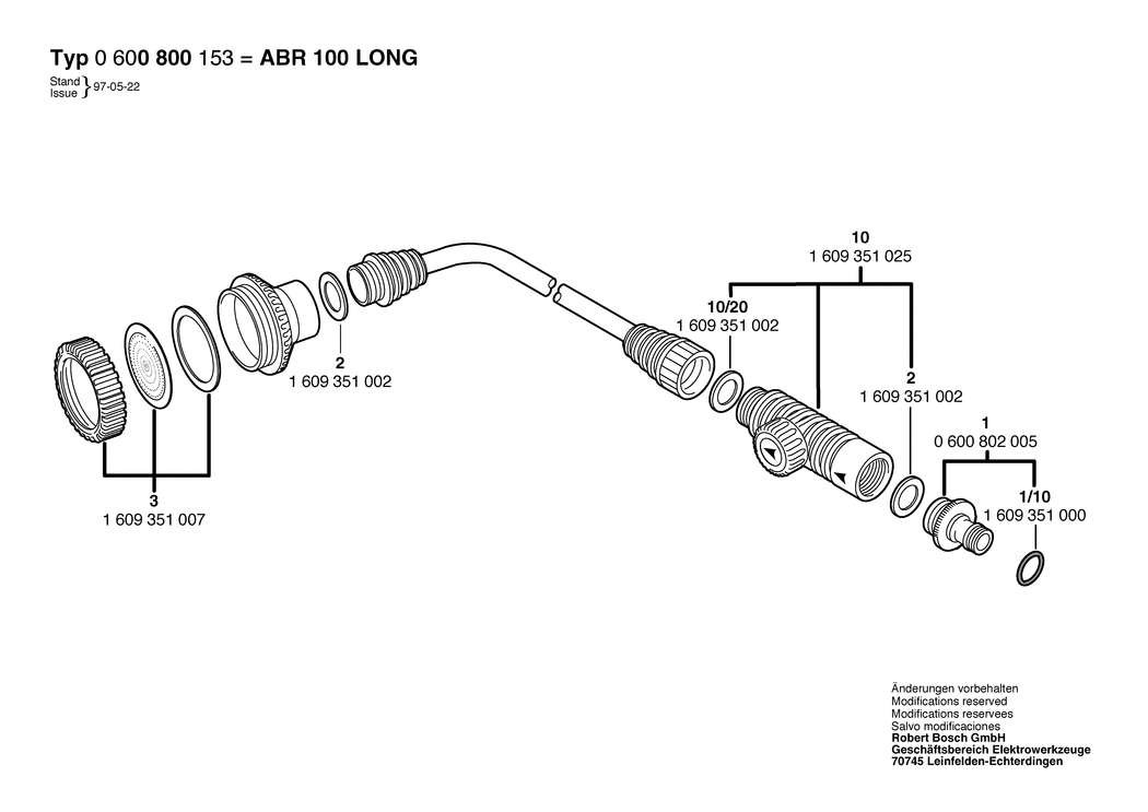 Bosch ABR 100 LONG / 0600800153 / --- Spare Parts