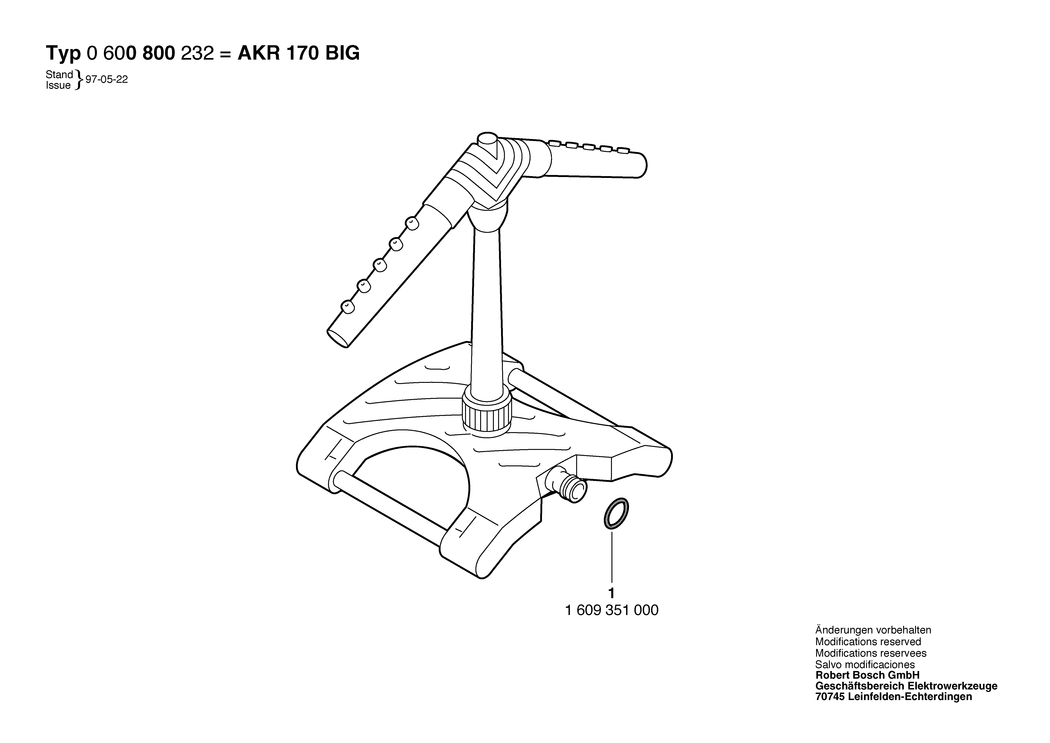 Bosch AKR 170 BIG / 0600800232 / --- Spare Parts