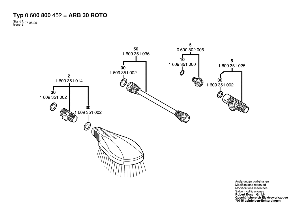 Bosch ARB 30 ROTO / 0600800452 / --- Spare Parts