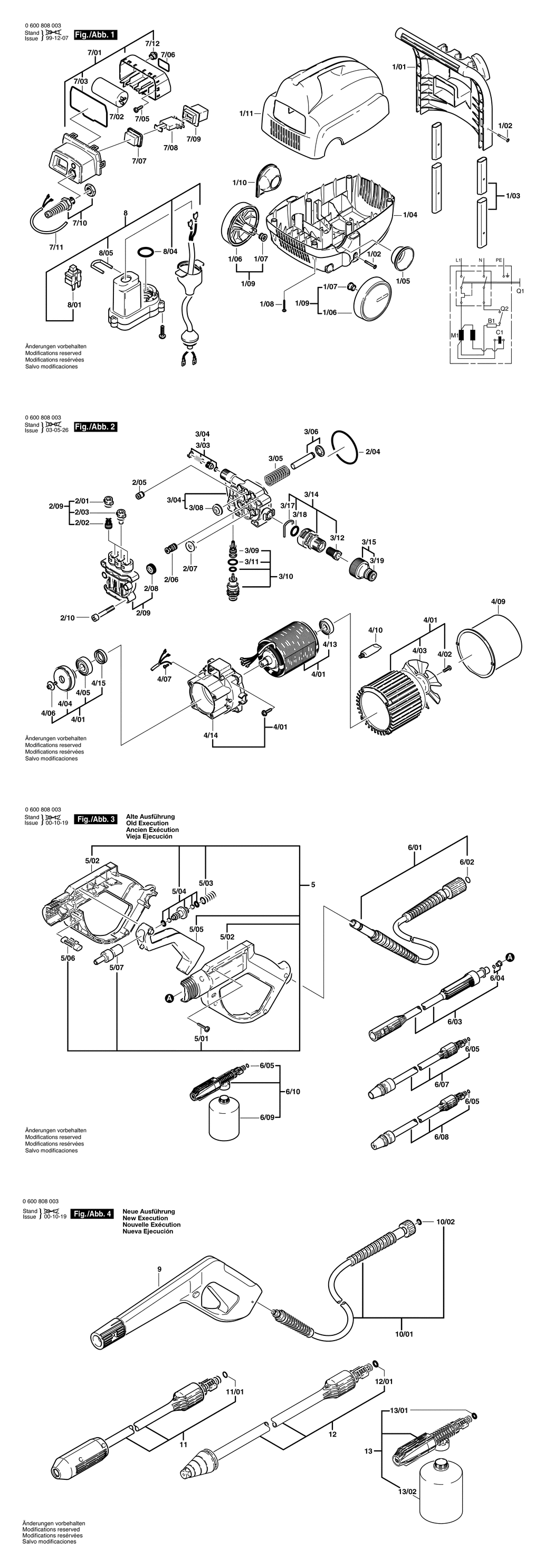 Bosch AHR 1200 AS / 0600808003 / EU 230 Volt Spare Parts