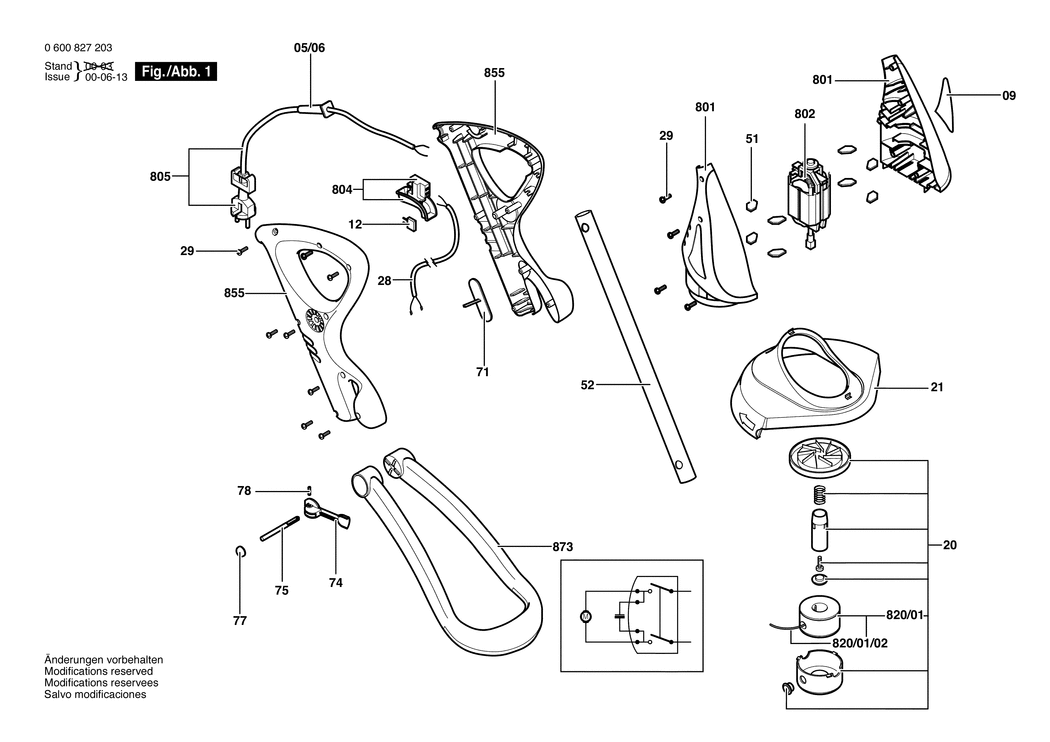 Bosch ART 23 GFS / 0600827273 / EU 230 Volt Spare Parts