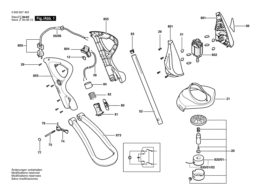 Bosch ART 23  COMFORT / 0600827472 / EU 230 Volt Spare Parts