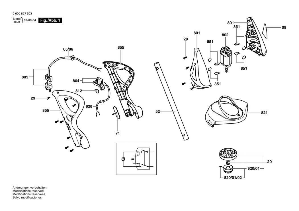 Bosch ART 23 G / 0600827532 / CH 230 Volt Spare Parts