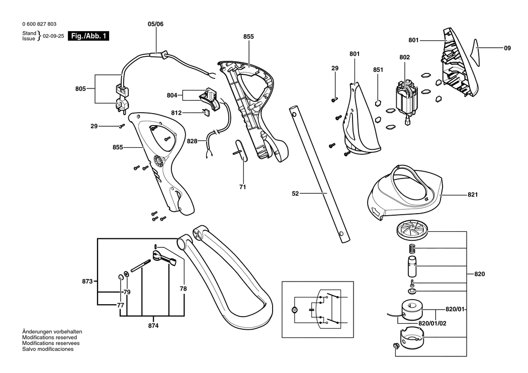 Bosch ART 23 GFS / 0600827832 / CH 230 Volt Spare Parts