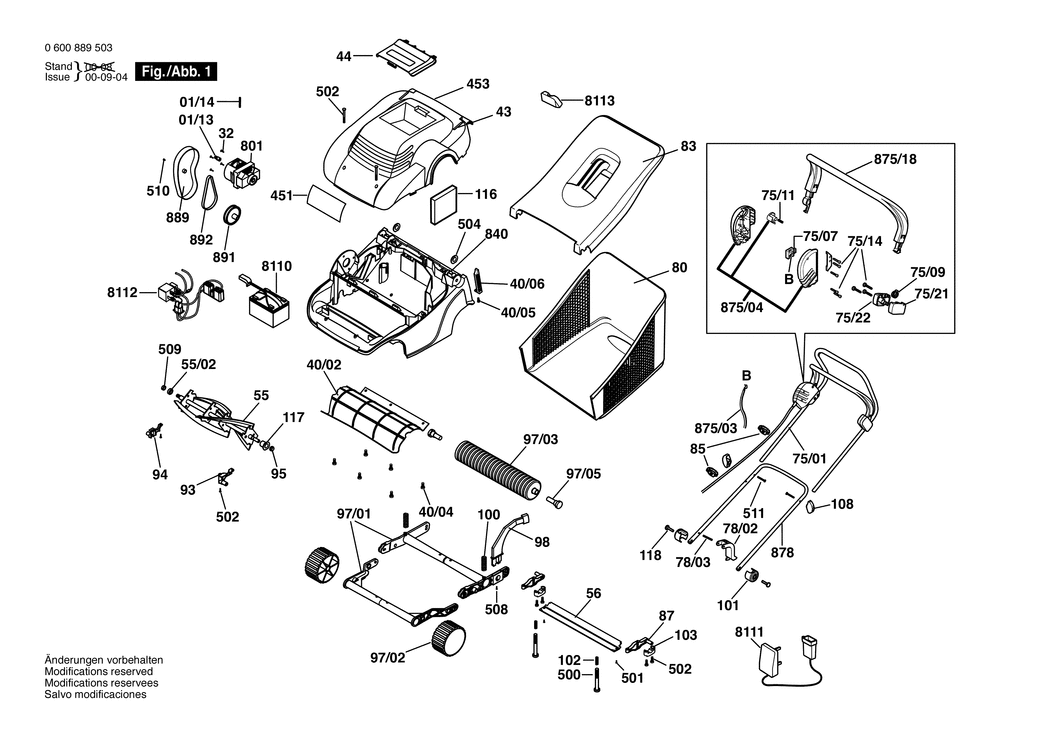 Bosch ASM 32 ACCU / 0600889503 / EU 12 Volt Spare Parts