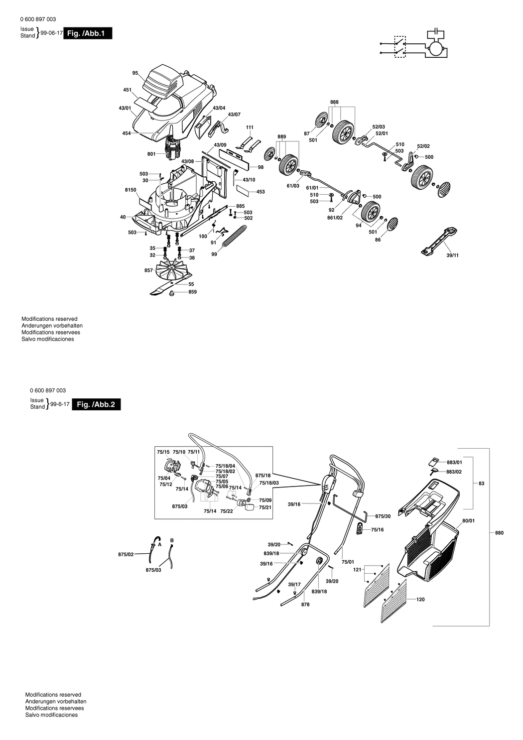 Bosch ARM 32 / 0600897042 / GB 230 Volt Spare Parts