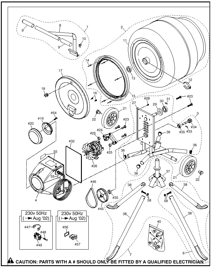 Concrete Mixer Truck Parts Diagram
