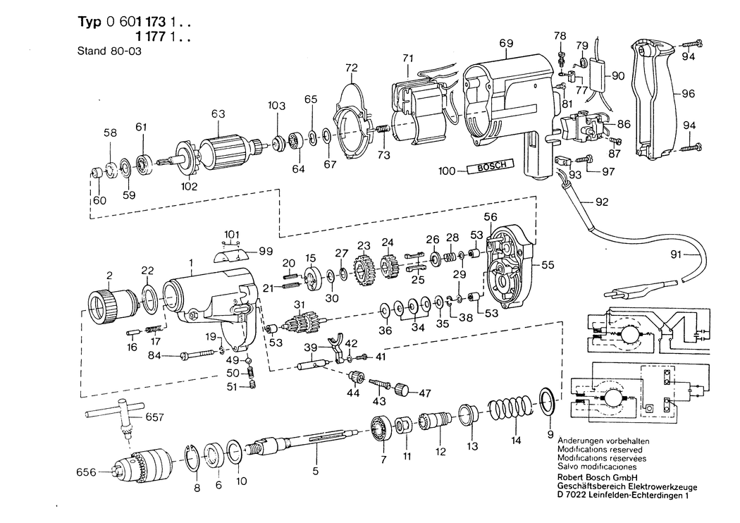 Bosch ---- / 0601177148 / F 220 Volt Spare Parts