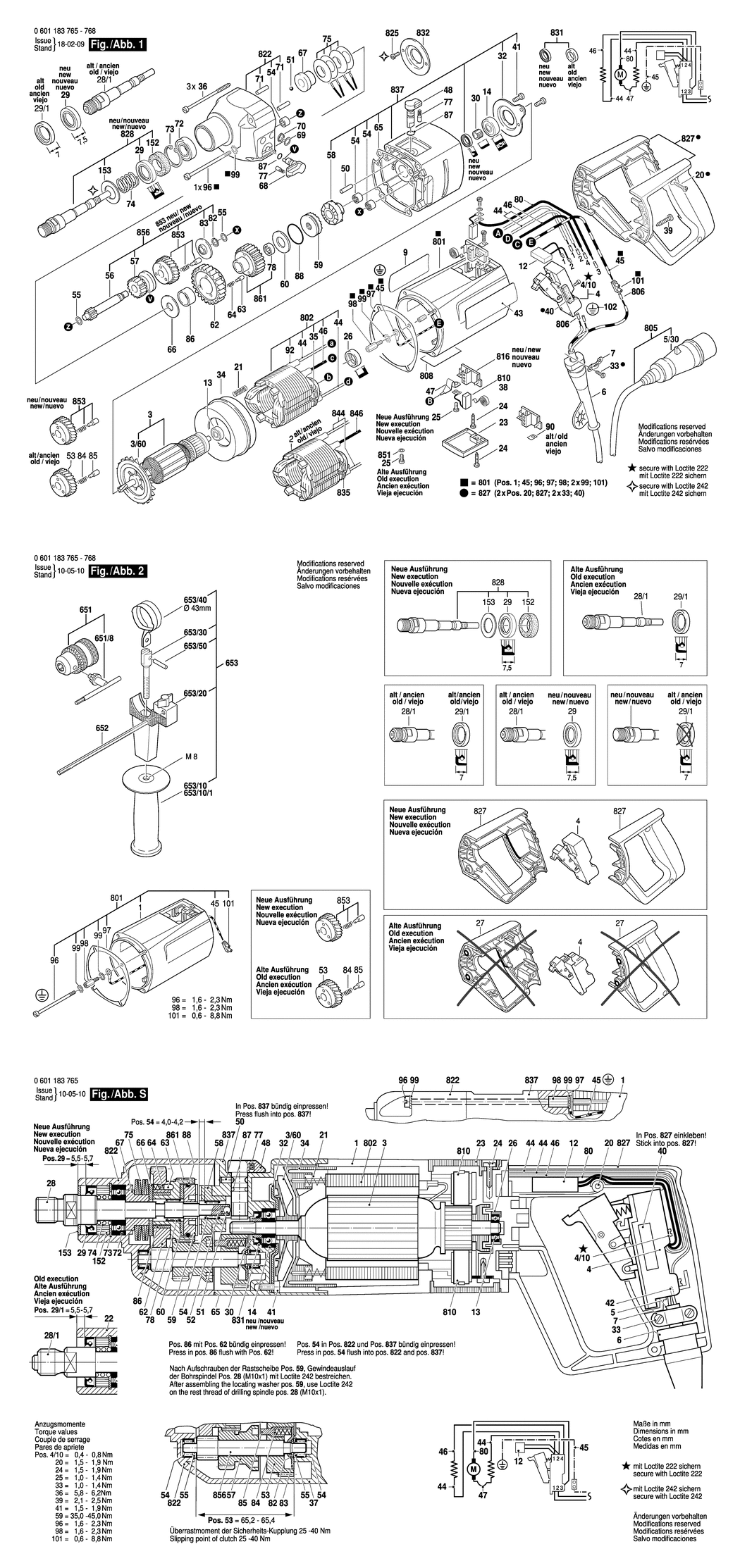 Bosch SB 16 E / 0601183765 / EU 230 Volt Spare Parts