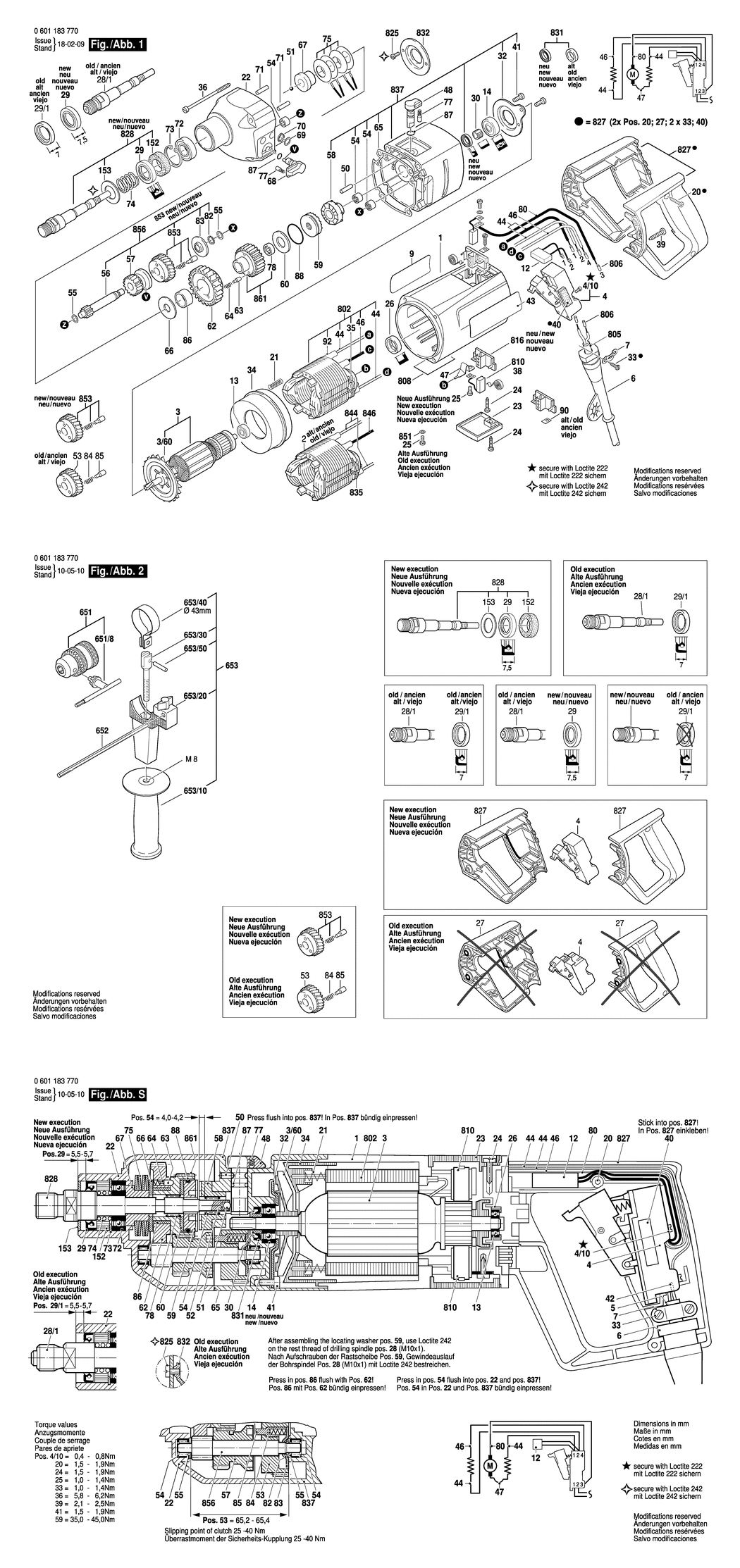 Bosch DT 900 / 0601183770 / EU 220 Volt Spare Parts