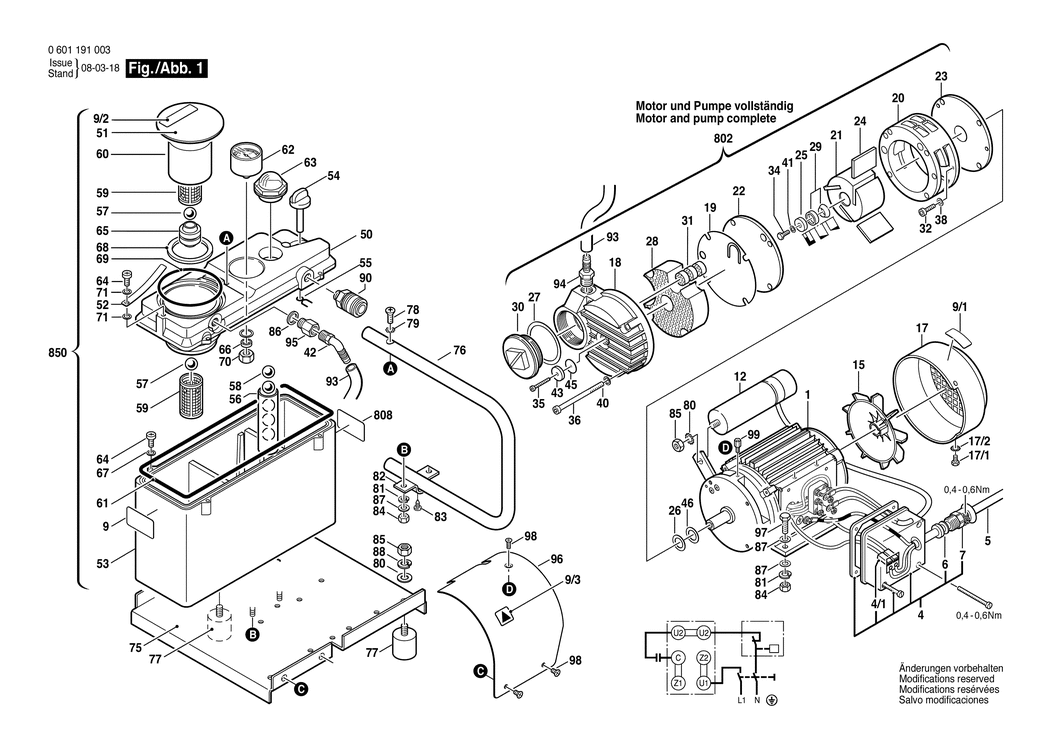 Bosch GVP 140 / 0601191003 / EU 230 Volt Spare Parts