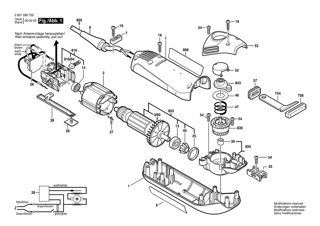 Bosch GSE 300 E / 0601296703 / EU 230 Volt Spare Parts