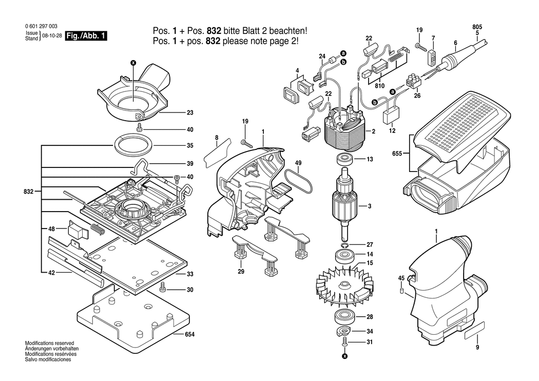 Bosch GSS 140 A / 0601297003 / EU 230 Volt Spare Parts