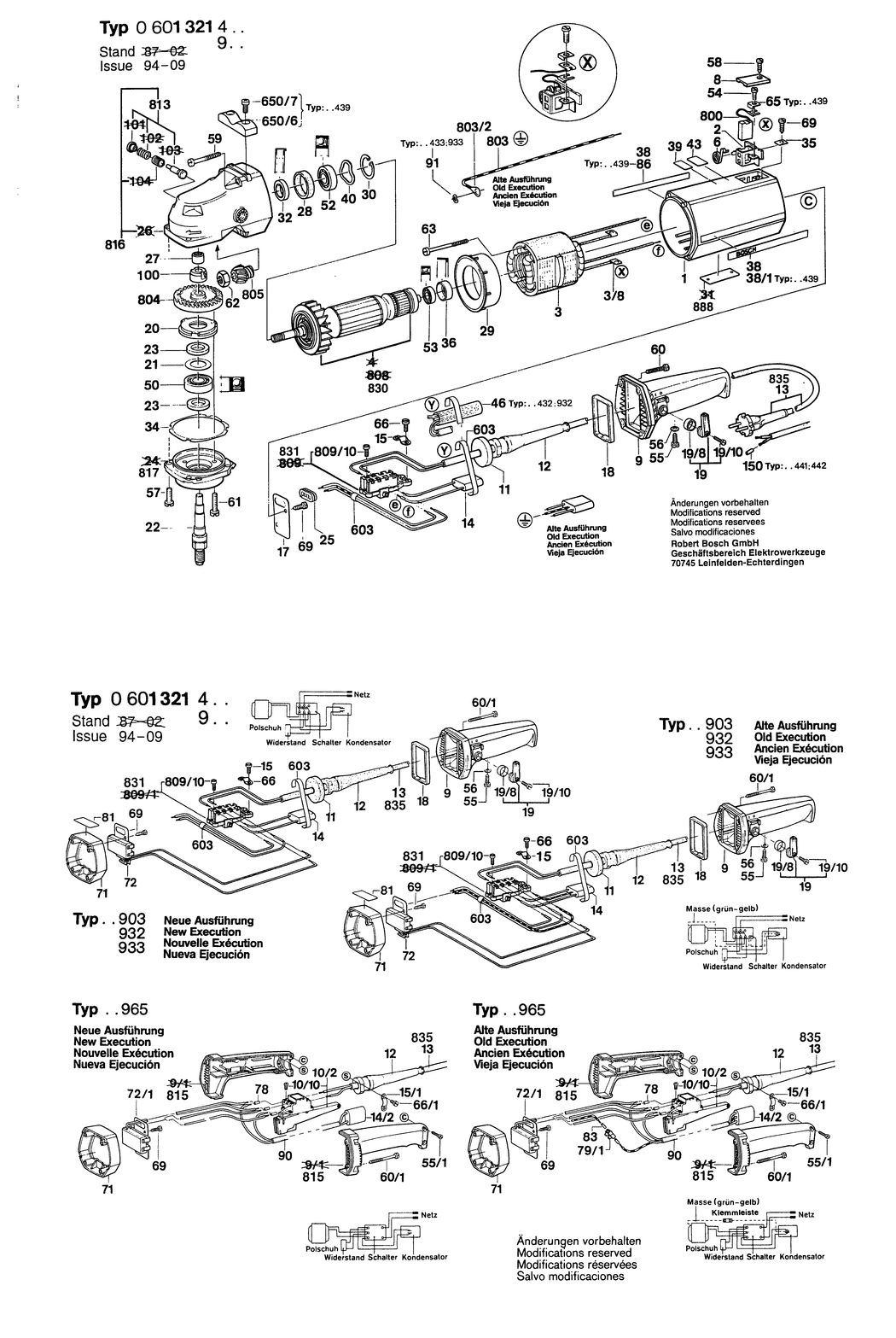Bosch ---- / 0601321447 / F 110 Volt Spare Parts