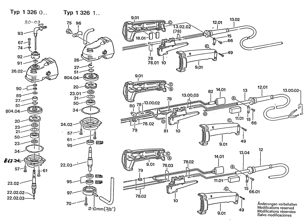 Bosch ---- / 0601326002 / EU 115 Volt Spare Parts