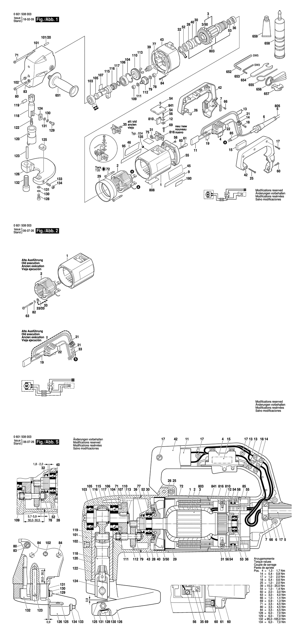 Bosch ---- / 0601508032 / CH 220 Volt Spare Parts