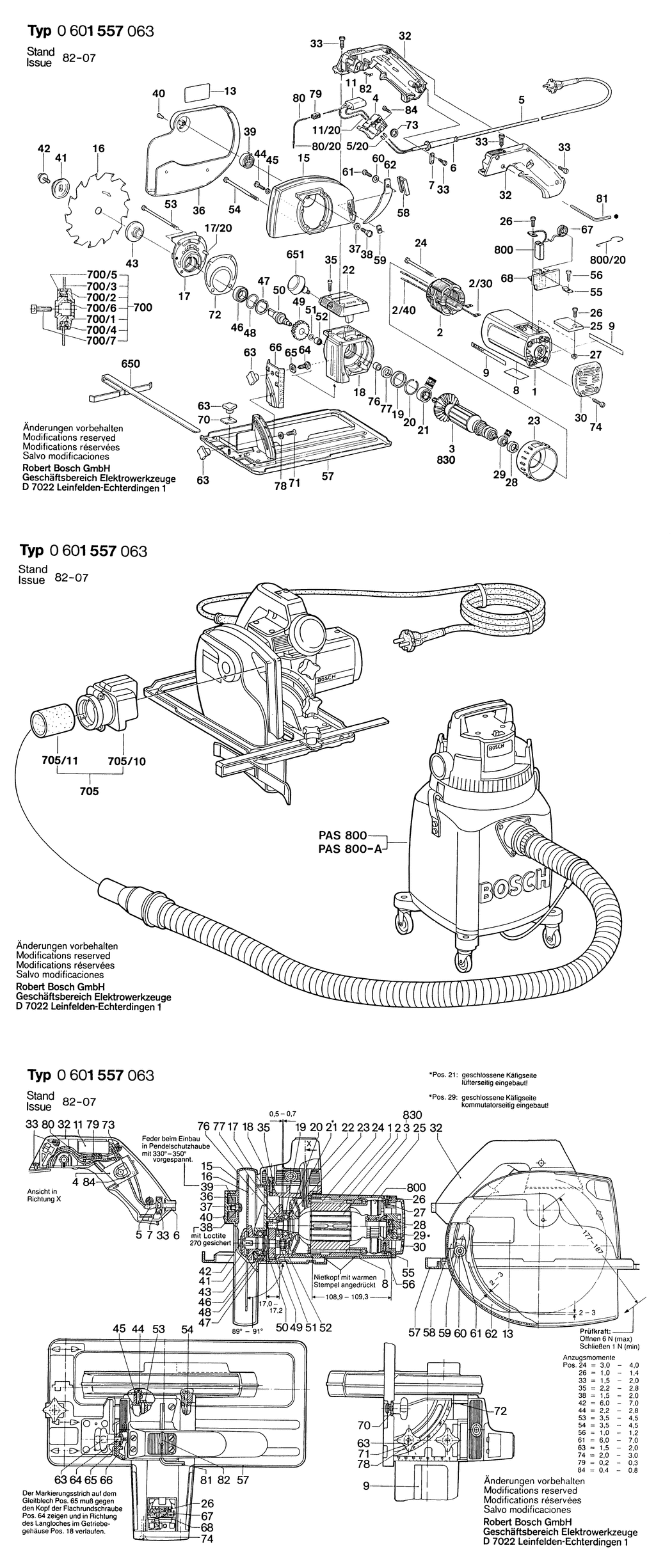 Bosch ---- / 0601557063 / F 220 Volt Spare Parts