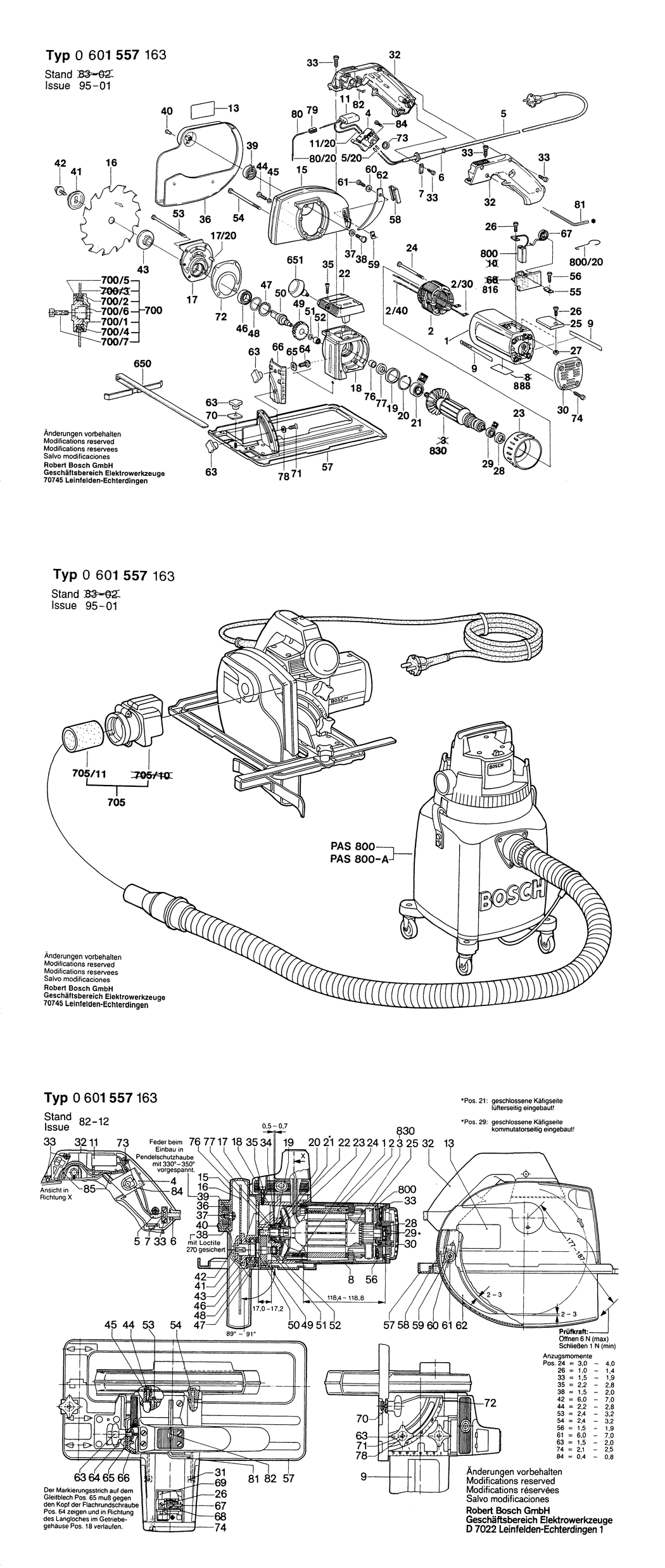 Bosch ---- / 0601557163 / F 220 Volt Spare Parts