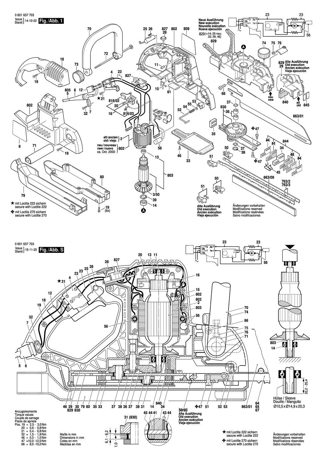 Bosch GFZ 16-35 AC / 0601637751 / EU 230 Volt Spare Parts