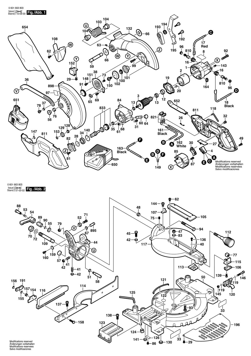 Bosch GKG 24 V / 0601663803 / EU 24 Volt Spare Parts