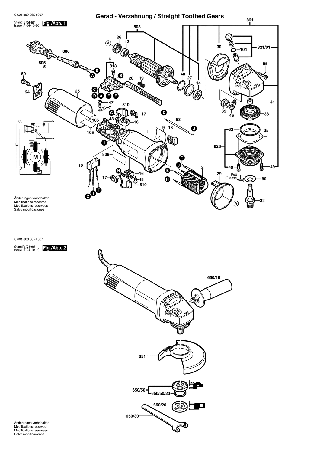 Bosch EWS 115 / 0601800065 / EU 230 Volt Spare Parts