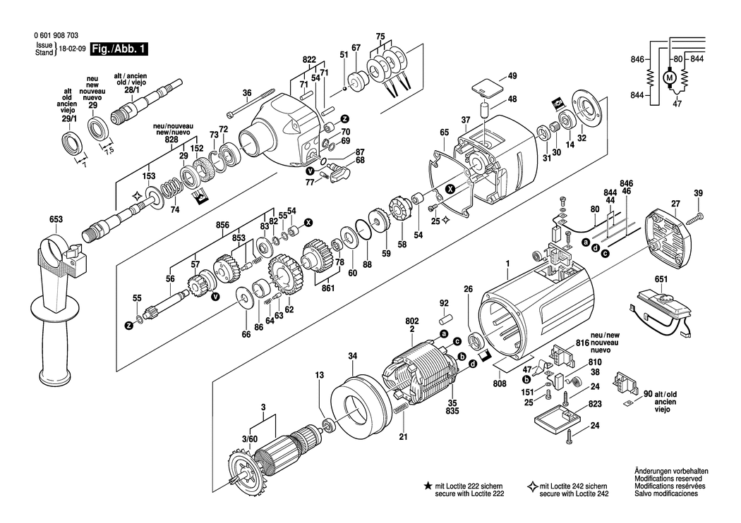 Bosch GR.76 / 0601908703 / EU 230 Volt Spare Parts