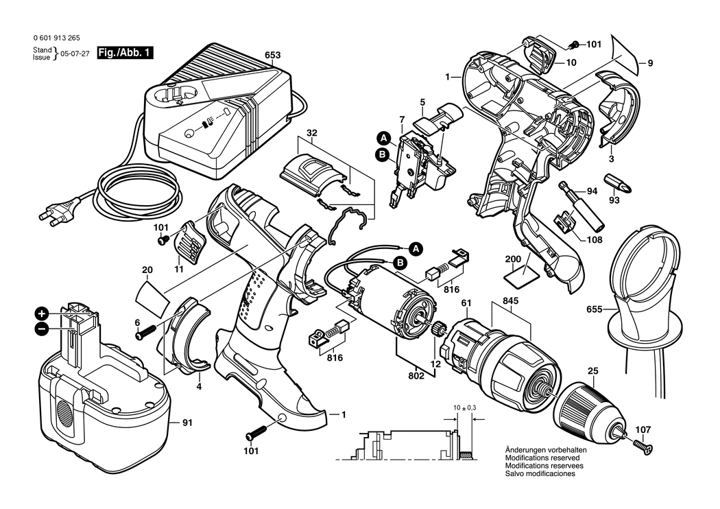 Bosch BACIDS 24V / 0601913265 / CH 24 Volt Spare Parts