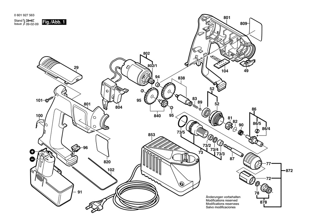 Bosch BACP 12V / 0601927563 / EU 12 Volt Spare Parts