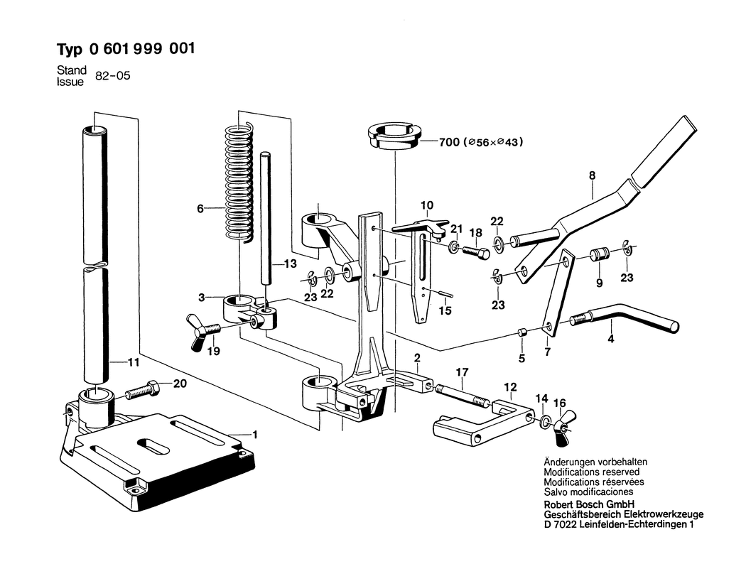 Bosch ---- / 0601999001 / --- Spare Parts