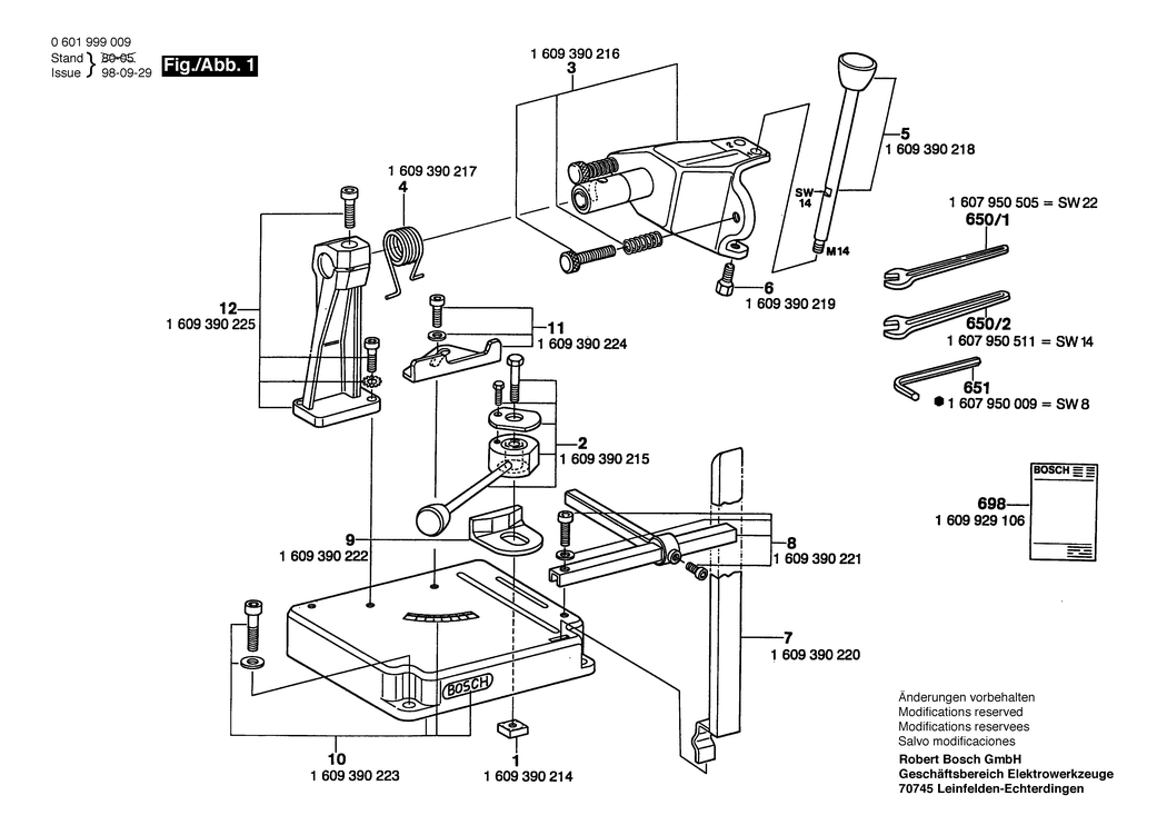 Bosch ---- / 0601999005 / --- Spare Parts