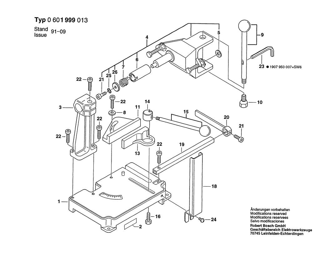 Bosch ---- / 0601999013 / --- Spare Parts