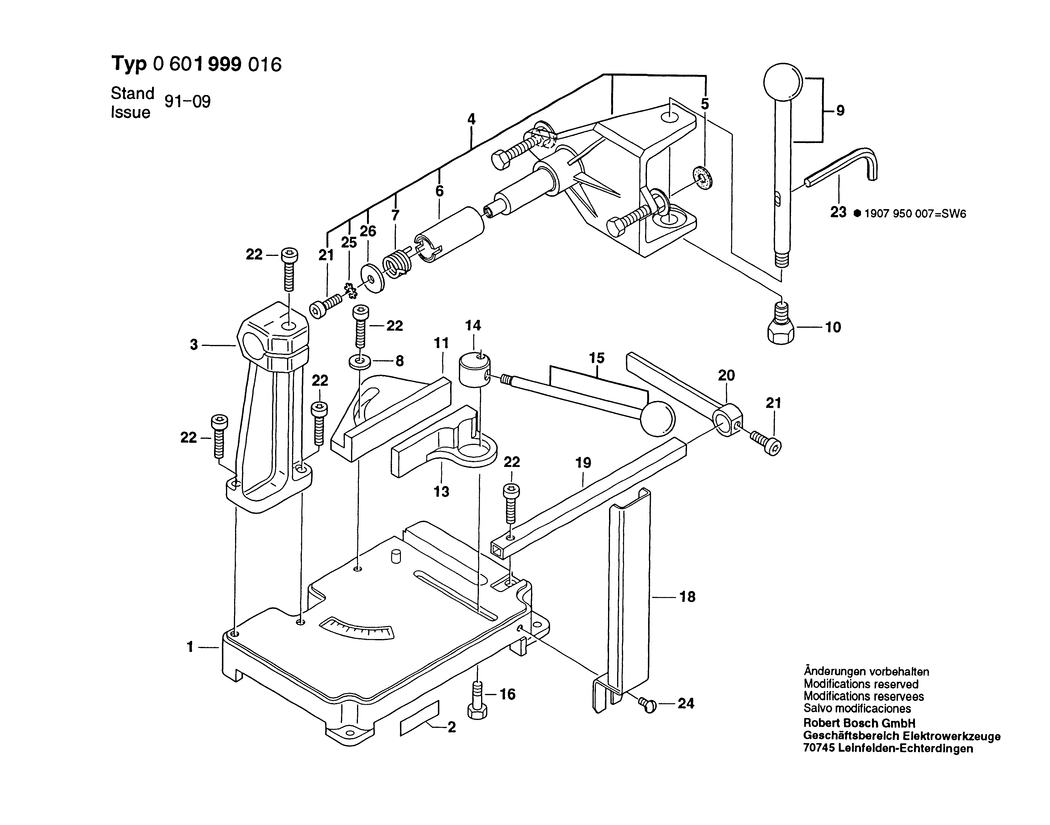 Bosch ---- / 0601999016 / --- Spare Parts