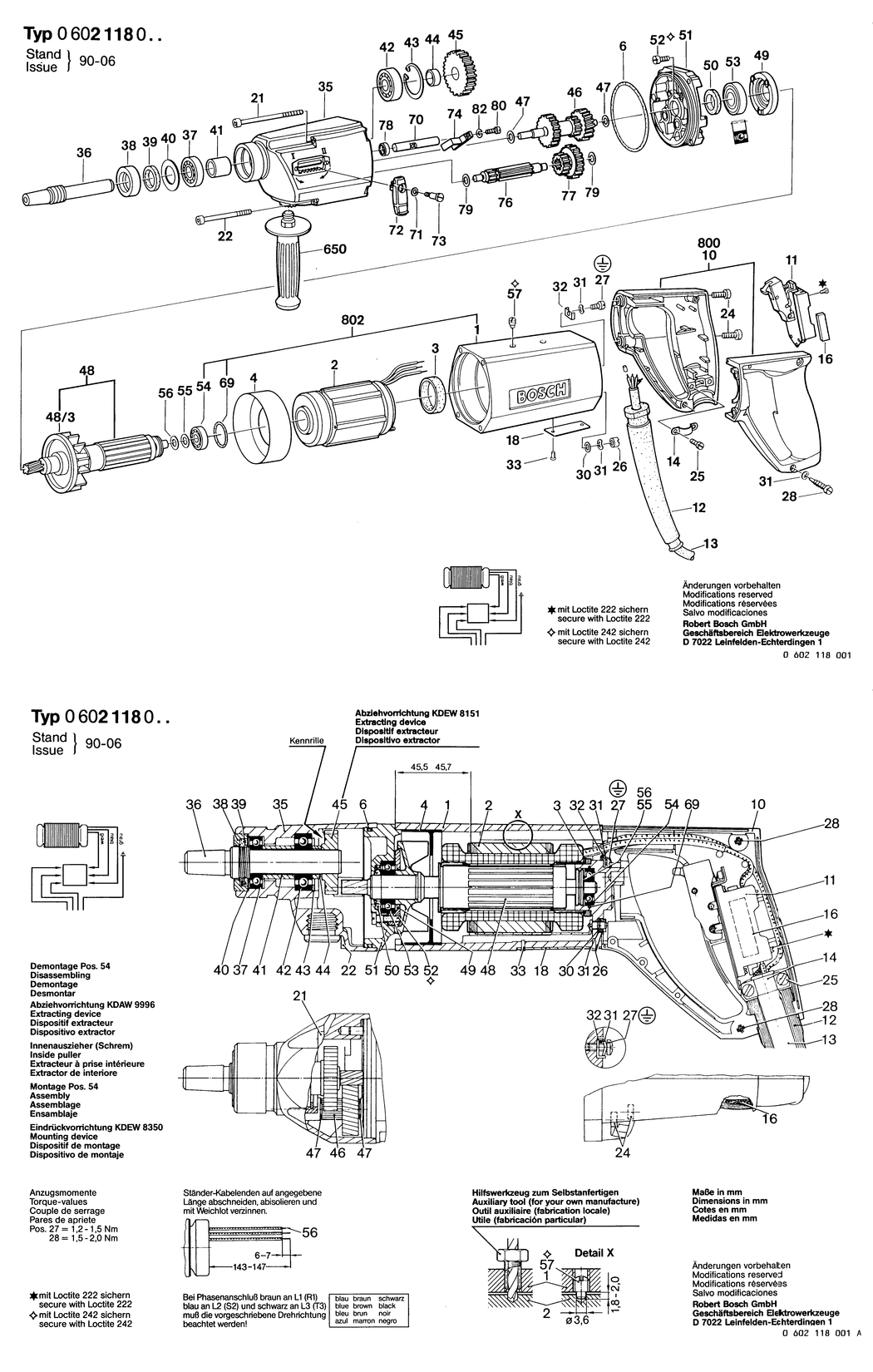 Bosch ---- / 0602118009 / --- Spare Parts