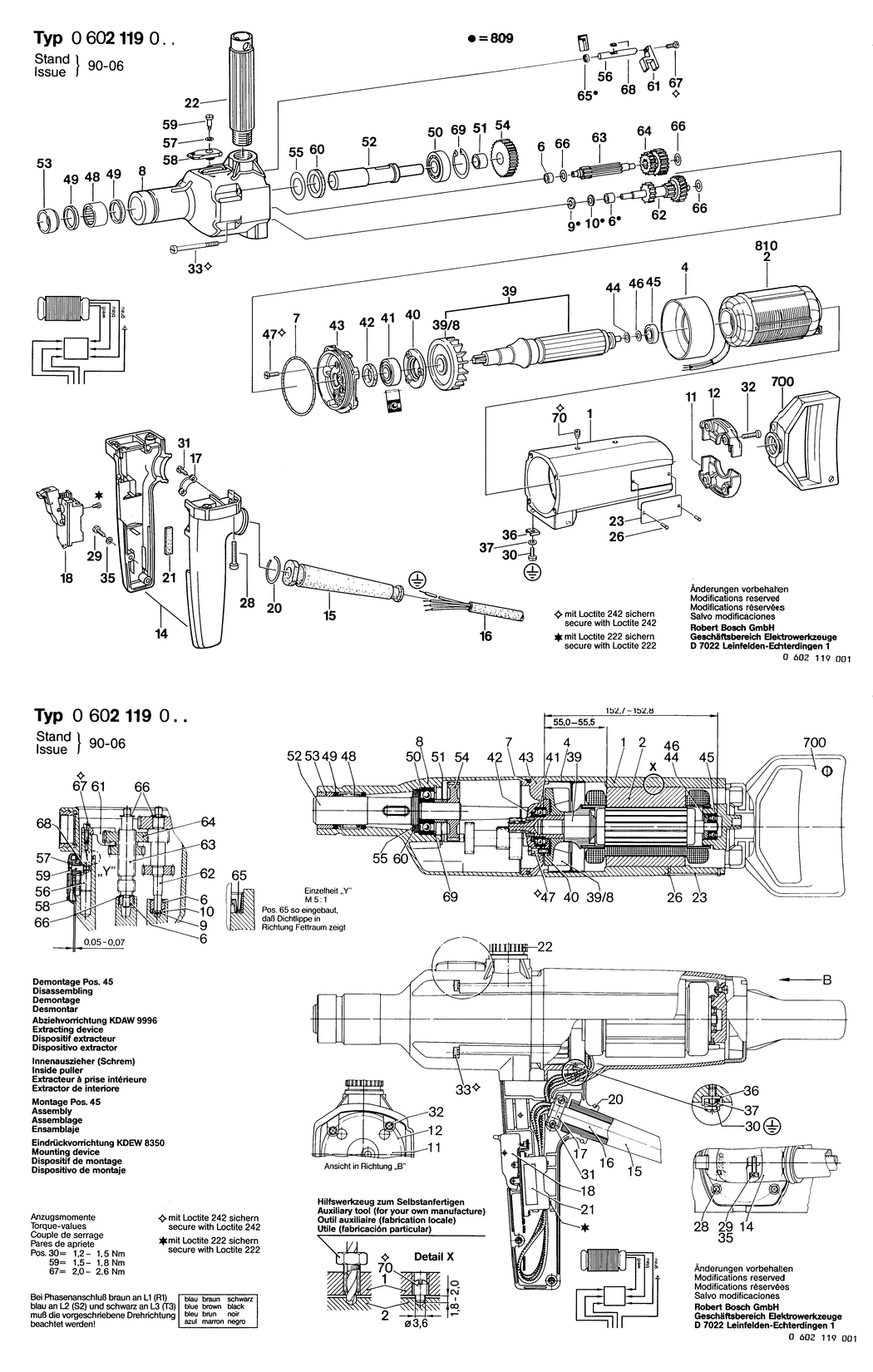 Bosch GR.77 / 0602119007 / --- 135 Volt Spare Parts