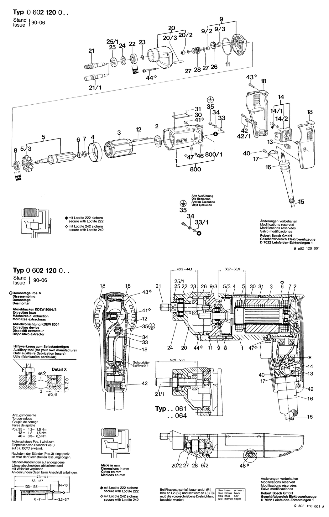 Bosch GR.55 / 0602120004 / --- 135 Volt Spare Parts