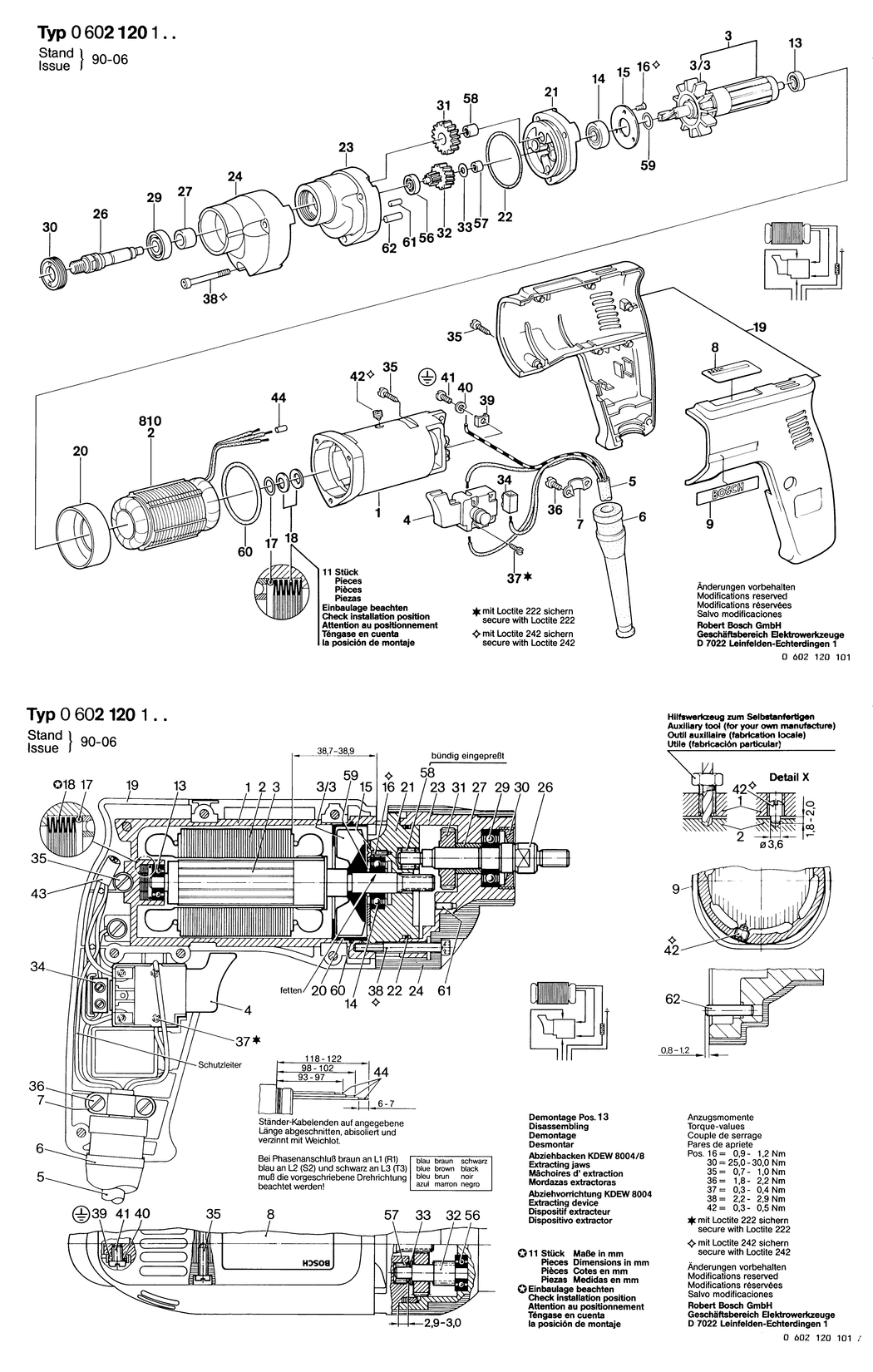 Bosch GR.55 / 0602120104 / --- 135 Volt Spare Parts