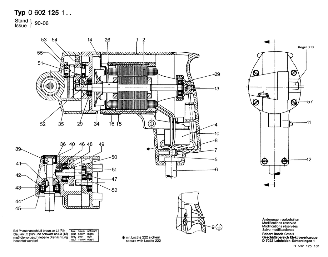 Bosch GR.54 / 0602125101 / --- 265 Volt Spare Parts