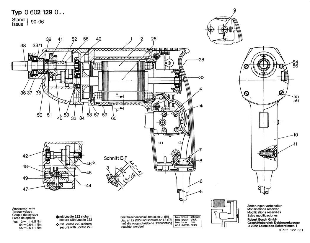 Bosch ---- / 0602129007 / --- 72 Volt Spare Parts