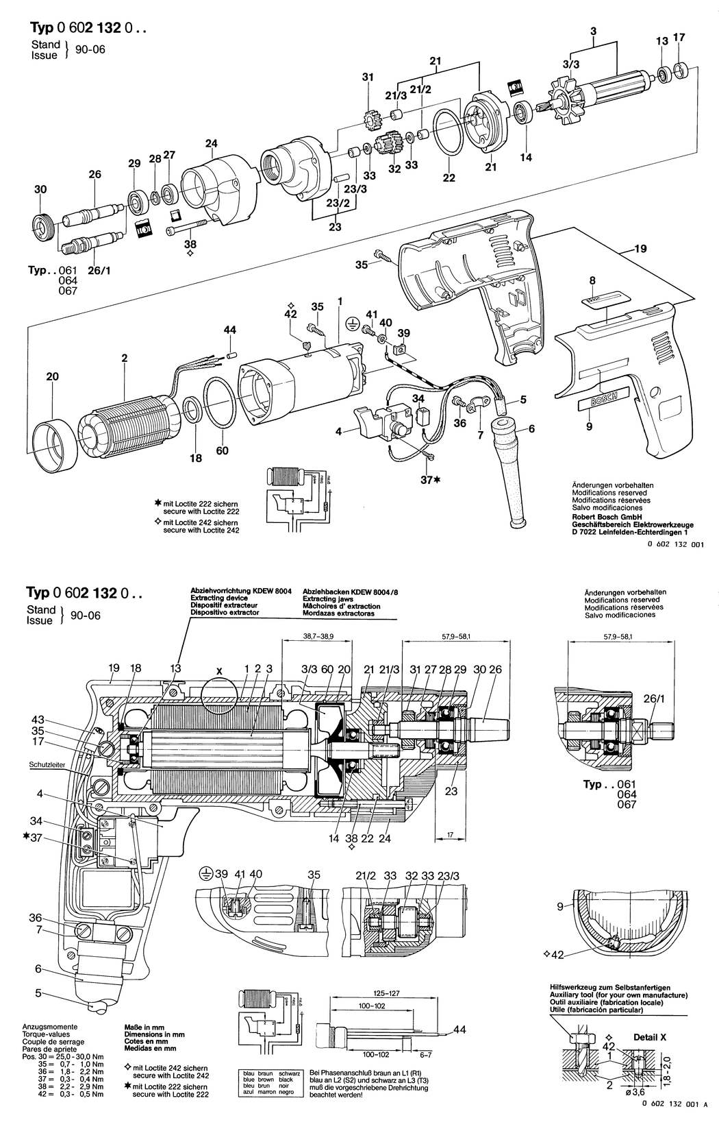 Bosch GR.57 / 0602132004 / --- 135 Volt Spare Parts