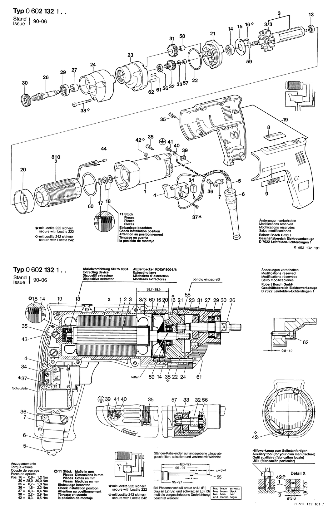 Bosch GR.57 / 0602132107 / --- 72 Volt Spare Parts