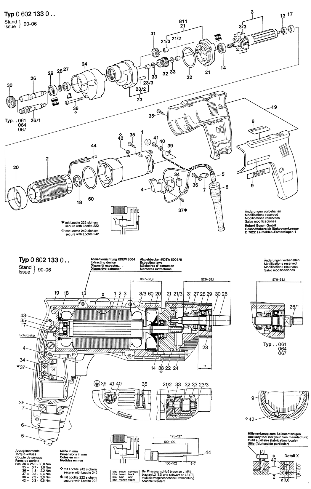 Bosch GR.57 / 0602133004 / --- 135 Volt Spare Parts