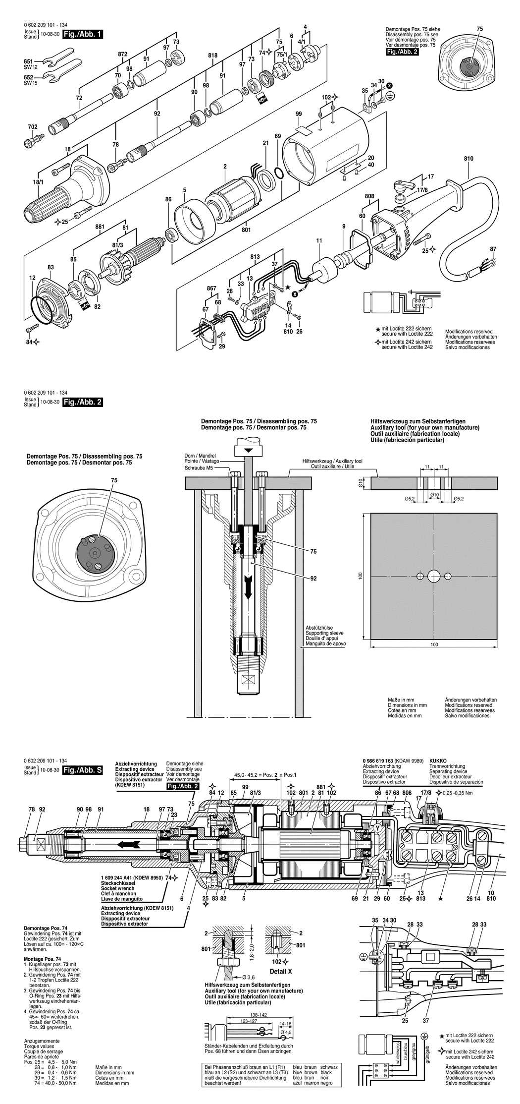 Bosch 2 209 1 / 0602209107 / --- 72 Volt Spare Parts