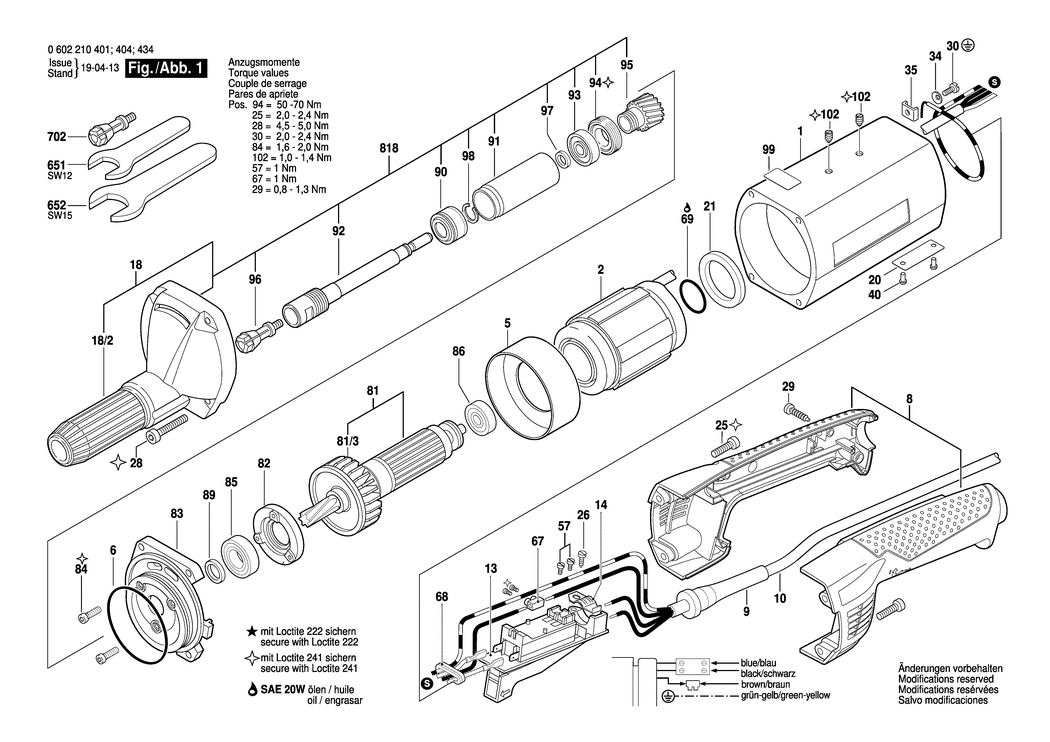 Bosch HGS 65/50 / 0602210401 / --- Spare Parts