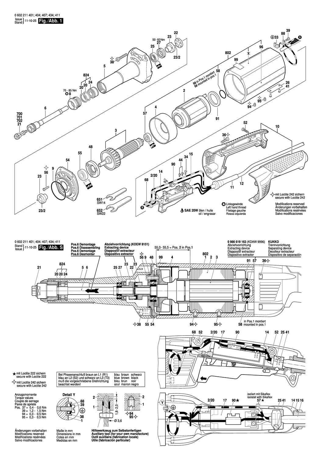 Bosch ---- / 0602211407 / --- Spare Parts