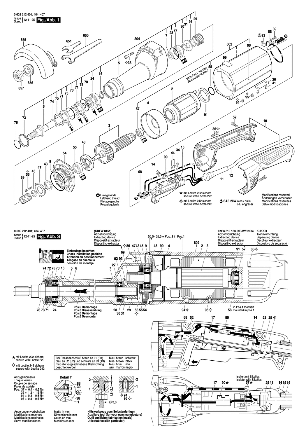 Bosch ---- / 0602212404 / --- Spare Parts