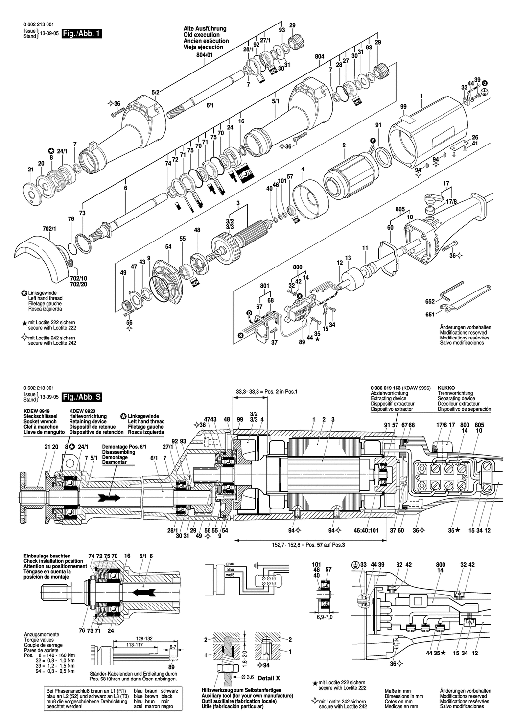 Bosch ---- / 0602213001 / --- Spare Parts