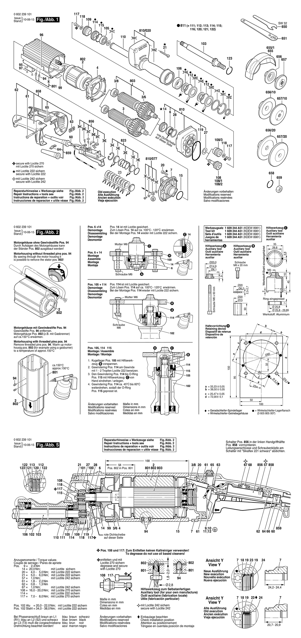 Bosch ---- / 0602239101 / --- 265 Volt Spare Parts